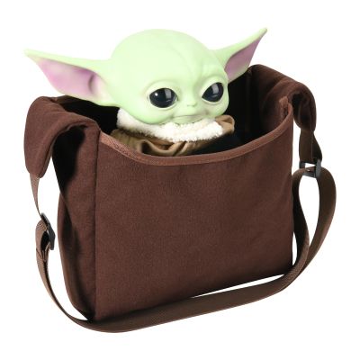 Beautyflier Cosplay Carrying Satchel Bag Compatible with Din Grogu Plush, Stuffed Animal Character Vintage Cartoon Props Shoulder Crossbody Bag for Kids Movie Fans (Bag Only)