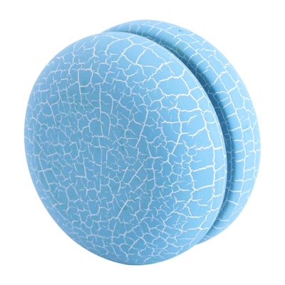 VOSAREA Wooden Yoyo Toy for Boy Girl Crack Design Easy to Carry for Wrist Strength Exercise and Color Recognition Blue