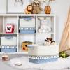 3 Pack Storage Basket for Shelves, Boho Cotton Rope Storage Bins with Heavy Tassel, Shelf Baskets Large Woven Baskets for Organizing, Cube Organizer Bins, Baby Laundry Basket for Clothes, Toys, Pets view 3