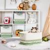 3 Pack Storage Basket for Shelves, Boho Cotton Rope Storage Bins with Heavy Tassel, Shelf Baskets Large Woven Baskets for Organizing, Cube Organizer Bins, Baby Laundry Basket for Clothes, Toys, Pets view 3