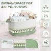 3 Pack Storage Basket for Shelves, Boho Cotton Rope Storage Bins with Heavy Tassel, Shelf Baskets Large Woven Baskets for Organizing, Cube Organizer Bins, Baby Laundry Basket for Clothes, Toys, Pets view 4