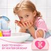 Kids Washable Makeup Kits for Little Girls - 18 Pcs Toddler Non Toxic Real Make Up Set with Lipstick - Valentines Day Gifts for 3 4 5 6 7 8 9 10 Years Old Pink Initial Heart Purse Birthday Toys - K view 4