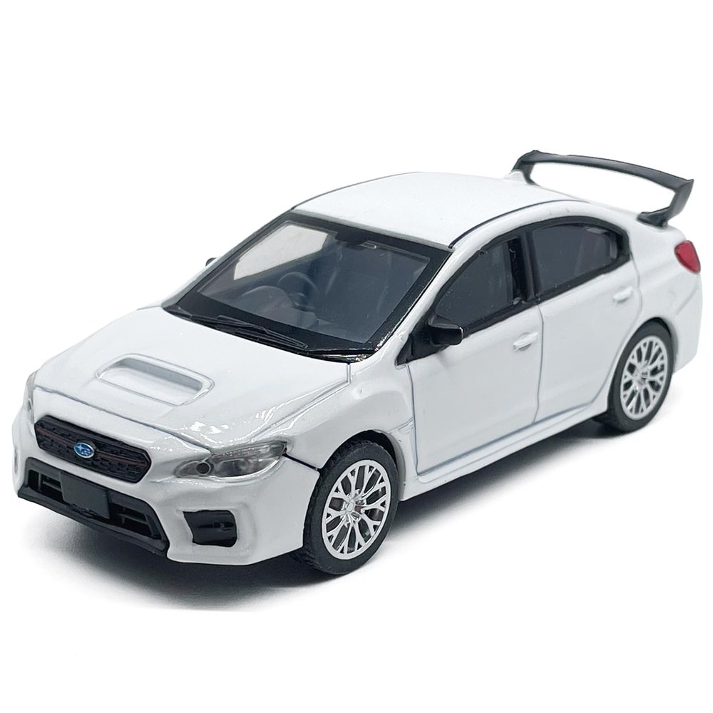 1:43 Scale 2020 Impreza WRX STI S209 Model Toy Car Diecast Toy Vehicle Racing Sports Sedan Metal Alloy Childrens Pull Back Vehicle, Mens Collection Toys for Boys Kids Gifts, Cake Topper, White