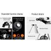 Telescope for Kids Beginners, 70mm Aperture 400mm AZ Mount, Multi-Coated Optics, Telescopes for Adults,Portable Astronom view 4
