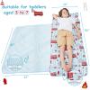 Toddler Nap Mat, Kids Sleeping Bag with Pillow & Minky Blanket, Boys Extra Large Rolled Nap Mats for Preschool Daycare Camping Kindergarten view 3