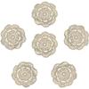 6pcs Crocheted Woven Placemats Coffee Table Mats Heat Insulated Pads for Dining Table Kitchen Restaurant Home Party view 1