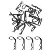 MECCANIXITY 20pcs 90-Degree Angle RC Body Clips Bent Springy R Pins 23x1.4x7mm for All 1/8 1/10 1/12 Scale Model RC Car Crawler Truck,Shell Replacement Parts(Black) view 1