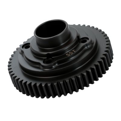 Steel 55T 32P Center Differential Spur Gear Upgrade Part for 1/7 UDR/Unlimited Desert Racer,Replace#8575 (Black)
