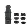 1pc 200X 500X Adjustable Magnification C Mount Lens 0.3X 0.35X 0.5X 0.75X 1X 2X Barlow Objective Lens for Microscope Camera(Brown) view 1
