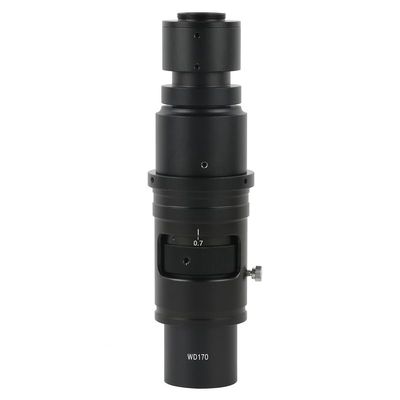 1pc 105X 160X 320X Parfocal Adjustable C Mount Lens Magnifier WD105 WD170 WD210 Objective for HDMI VGA USB Video Microscope Camera(105X (WD170))