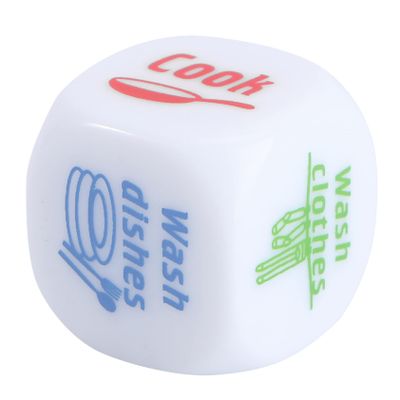 BCOATH Creative Dice for Fun Decision Making Miniature Game for Adults Housework Soft and Colored Design for Relaxing Activities and Cleaning Choices