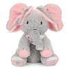 Cuteoy Peek A Boo Elephant Interactive Plush Toy with Moving Ears Musical Singing Talking Stuffed Animal Adorable Electric Animate Christmas Birthday Gifts for Girls Boys view 1