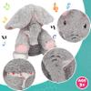 Cuteoy Peek A Boo Elephant Interactive Plush Toy with Moving Ears Musical Singing Talking Stuffed Animal Adorable Electric Animate Christmas Birthday Gifts for Girls Boys view 4
