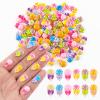 100 Pieces Tiny Lollipop for Dollhouse Miniatures Resin Food for Crafts Mini Lollipop Decor for Dollhouse Mini Kitchen Fairy Garden Micro Landscaping Decoration view 1