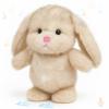 Easfan Talking Bunny Repeats What You Say Walking Singing Stuffed Animal Interactive Plush Toy Funny Animated Toy Speaking for Kids Toddlers Easter Birthday Gift,9'' view 1