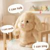 Easfan Talking Bunny Repeats What You Say Walking Singing Stuffed Animal Interactive Plush Toy Funny Animated Toy Speaking for Kids Toddlers Easter Birthday Gift,9'' view 2