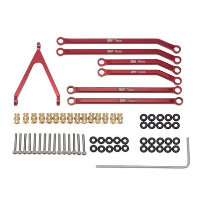 DKKY CNC Aluminum High Clearance for for 1/24 RC Crawler Car Axial SCX24 Jeep Gladiator AXI00005 Upgrades (Red)