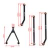 DKKY CNC Aluminum High Clearance for for 1/24 RC Crawler Car Axial SCX24 Jeep Gladiator AXI00005 Upgrades (Black) view 3