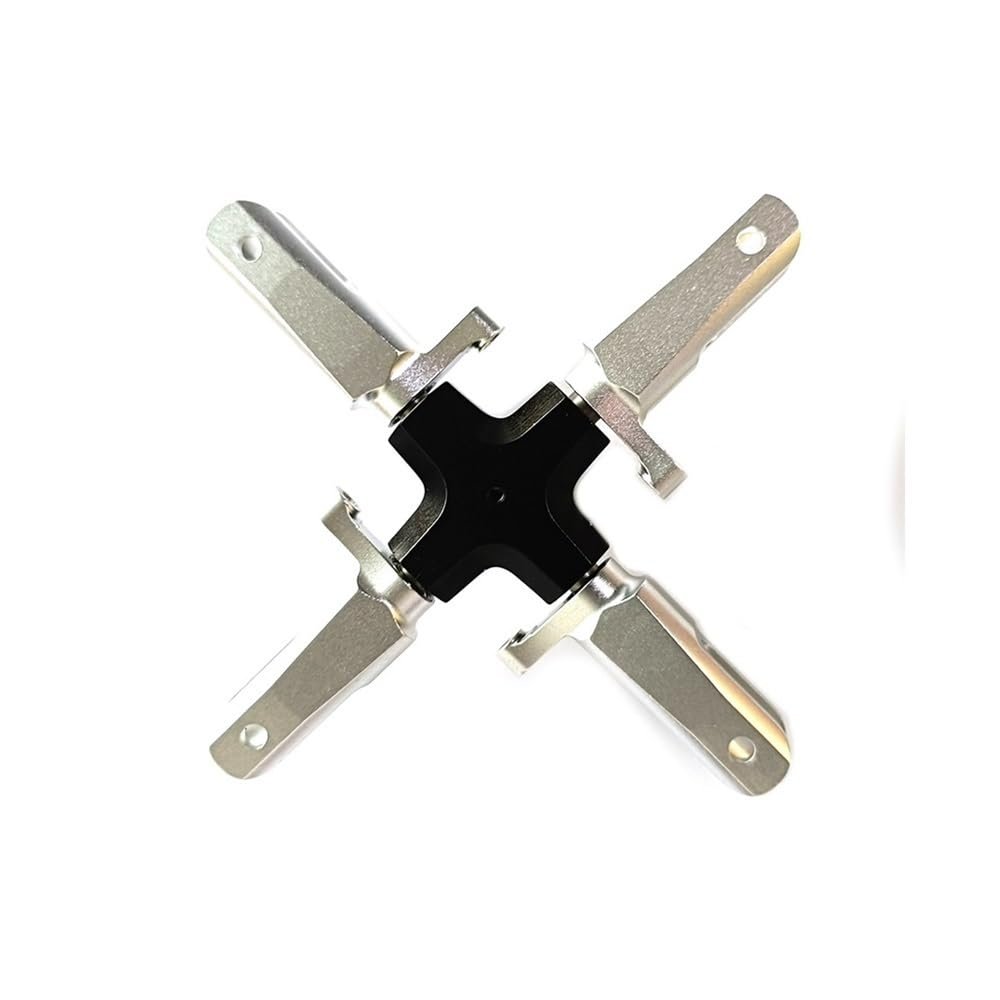 ScYWdLi Metal 4 Blades Torque Drive Rotor Assembly Compatible with Trex550 600 700 800 Helicopter Suit 21.5mm Tail Boom(Blades Holder A)