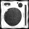 Abilat Black Round Pinata with Stick Blindfold and Confetti DIY Blank Pinata for Adults Kids Birthday Party Supplies Christmas Carnivals Decorations view 2
