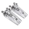 1Pair CNC Metal Trim Tabs Flaps 60mmx30mm for RC Speed Boat Racing Oval Vee Boat Upgrade Parts(Silver) view 1