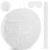 Abilat White Round Pinata with Stick Blindfold and Confetti DIY Blank Pinata for Adults Kids Birthday Party Supplies Carnivals Thanksgiving Decorations view 1
