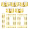 100 Pcs Paper Crowns for Adults, Gold King Princess Paper Crown Bulk for Boys Girls Adults Women Men Birthday Party Supplies Decoration Photo Props Family Banquets School Classroom (Classic Style) view 1