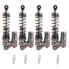 4 Pcs CNC Aluminum Shock Absorbers for RC Crawler Car Axial SCX10 D90, Double Spring Design, Anodized Finish, Durable Replacement Accessories view 1