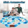 Coroiesty 264 PCS Shark Race Tracks for Kids Toys, Glow in The Dark Magic Toy Set, 2 Shark Cars Track, Flexible DIY Track Set, Birthday Gift for Age 3-9 Boys Toddler Girls view 2