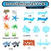 Coroiesty 264 PCS Shark Race Tracks for Kids Toys, Glow in The Dark Magic Toy Set, 2 Shark Cars Track, Flexible DIY Track Set, Birthday Gift for Age 3-9 Boys Toddler Girls view 4