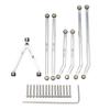 DKKY CNC Aluminum High Clearance for for 1/24 RC Crawler Car Axial SCX24 Jeep Gladiator AXI00005 Upgrades (Silver) view 3