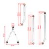 DKKY CNC Aluminum High Clearance for for 1/24 RC Crawler Car Axial SCX24 Jeep Gladiator AXI00005 Upgrades (Silver) view 4