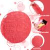 Abilat Red Round Pinata with Stick Blindfold and Confetti DIY Blank Pinata for Adults Kids Birthday Party Supplies Carnivals Thanksgiving Christmas Decorations view 3