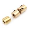 1PC Metal Coupling Universal Joint 2mm/2.3mm Motor Shaft to 2mm/3mm Boat Shaft Brass Coupler Adapter for RC Boat Marine Ship(2.3mm to 3mm) view 1
