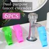 18 Pcs Faucet Extender, Silicone Water Tap Extender for Kids Toddlers Hand Washing, Faucet Cover Spout for Kitchen Bath Sink, Random Color view 2