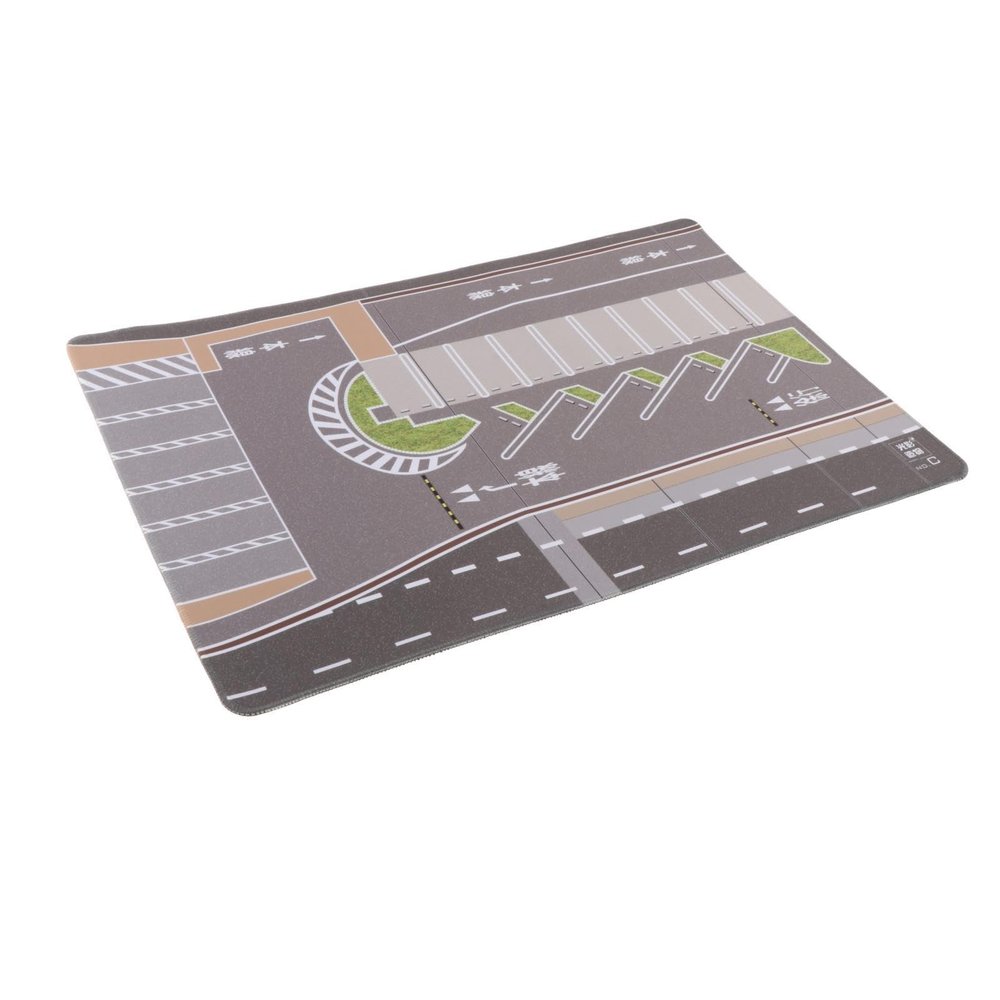 harayaa /64 Model Car Parking Lot Scene Display Underground Car Mat Simulation Garage Rubber Cloth for Educational Play Children, C