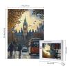 BEAROWL Iconic London Big Ben at Sunset, Red Double - Decker Bus & Autumn Leaves, Captivating Cityscape500 Piece Adults Wooden Jigsaw PuzzleHands-On Assembly of Your Home Dcor Wall Art view 4