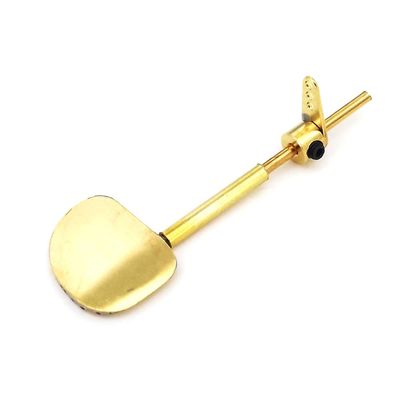 1PC Realistic 20x16mm Copper Rudder with Servo Arm for 1/350 Scale RC Boat Model Marine Ship(with Single arm)