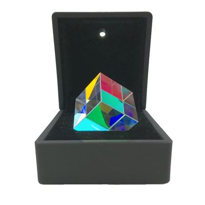 6-Sided Light Rainbow Maker Prism Lens With Light Box Reflective Light Spectrum Physics Photo Photography Art