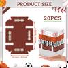 100PCS Sports Birthday Party Decorations Supplies Basketball Football Soccer Baseball Rugby Plates and Napkins Set, Forks Paper Food Trays Food Serving Boats Snack Nacho Trays Dessert Tableware view 3