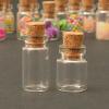 10Pcs Dollhouse Glass Jars Miniature: 1/12 Scale Glass Bottles Food Container - Mini Canister Empty with Cork, Dollhouse, Dollhouse Decor for Kitchen Restaurant DIY Accessories view 2