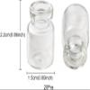 10Pcs Dollhouse Glass Jars Miniature: 1/12 Scale Glass Bottles Food Container - Mini Canister Empty with Cork, Dollhouse, Dollhouse Decor for Kitchen Restaurant DIY Accessories view 3