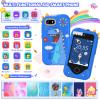 Kids Smart Phone for Boys Gifts - Toddler Birthday Gift for Age 3 4 5 6 Year Old, Kids Cell Phone Toy with 2.8 Touchscreen, Dual Cameras, Learning, Play Games, Video Player with 32 GB Card (Blue) view 2