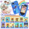 Kids Smart Phone for Boys Gifts - Toddler Birthday Gift for Age 3 4 5 6 Year Old, Kids Cell Phone Toy with 2.8 Touchscreen, Dual Cameras, Learning, Play Games, Video Player with 32 GB Card (Blue) view 3