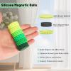 Silicone Magnet Stress Balls, 6 Pack Pain Stim Fidget Toys Adults & Teens, Sensory Toys for Kids with Autism ADHD with Storage Box, Stress Relief & Focus Handheld Roller for Office Travel Classroom view 2