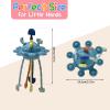 Little Rawr Silicone Baby Sensory Montessori Toys & Pull String Toys for 18 M+, Toddler Birthday Gift Car Seat Airplane Travel for 1 2 Year Old Boy Girl Infant 18 Months Old (Blue) view 4