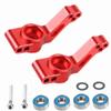 Alloy RC Caster Block&Steering Blocks&Rear Stub Axle Carriers Upgrades Part for 1/10 2WD Stampede Slash Rustler Nitro Slash,Replaces of 3632 3736 3752.(Red) view 4