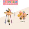 Little Rawr Silicone Baby Sensory Montessori Toys & Pull String Toys for 18 M+, Toddler Birthday Gift Car Seat Airplane Travel Toy for 1 2 Year Old Boy Girl Infant 18 Months Old (Orange) view 4