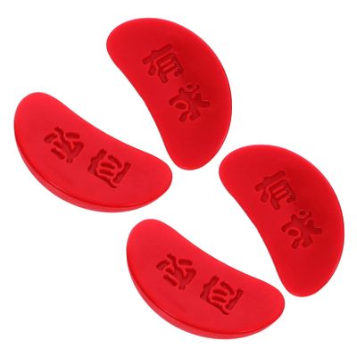 FELTECHELECTR 2 Pairs Sacred Gua Cups for Chinese Divination User Friendly Fortune Telling Tools Decorative Holy Cups with Unique Patterns for Beginners and Experts