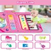 DQMOON Toys for 1 Year Old Girl Gifts, Baby Musical Mat with Piano & Drum, Adjustable Volume, 12-18 Months Toddler Toys, Christmas Birthday Easter Gifts for 1-2 Year Olds Boys Girls (Pink) view 2